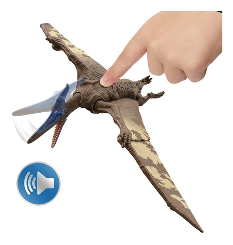 Imagem 6 de 10 de Jurassic World Pteranodon Roar Strikers Com Som - Mattel