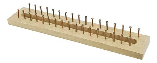 Telar Rectangular, Tejido A Mano Madera Mdf 29x6 Cm