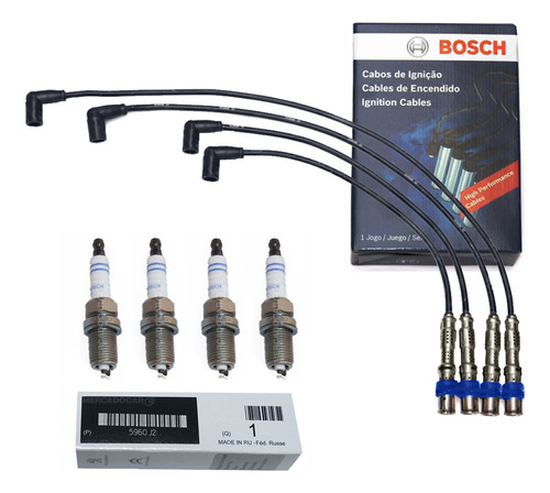 Cables Bosch + Bujias Vw Gol Trend 1.6 8v 2020 2021