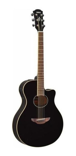 Imagen 1 de 3 de Guitarra Electroacústica Yamaha APX600 para diestros black palo de rosa gloss