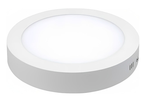 Panel Led Redondo Sobreponer 12w Luz Blanca 6500k 