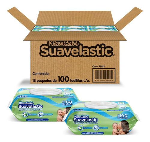 Toallas Húmedas Kleenbebé Suavelastic 1800 Pzs.