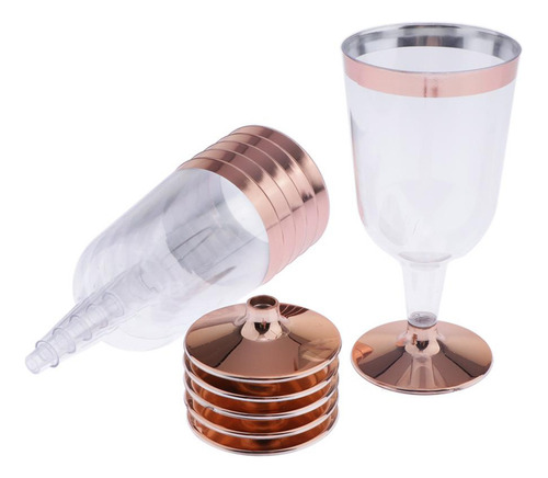 Paquete De 6 Vasos De Plástico De Plástico Bodas De