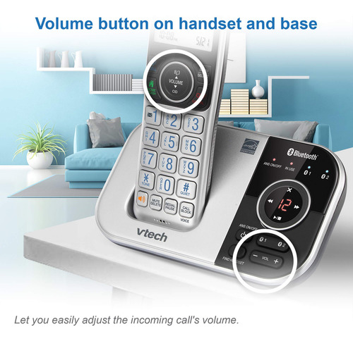 Teléfono Inalámbrico Vtech Vs112-4 Dect 6.0 Bluetooth Con Co