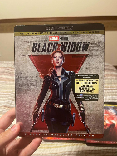 Blu Ray 4k Viúva Negra Com Luva