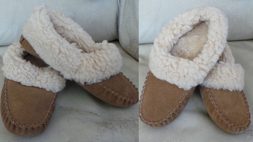 Mocacines Bearpaw Michelle Cuero Piel 34/35 Estilo Ugg