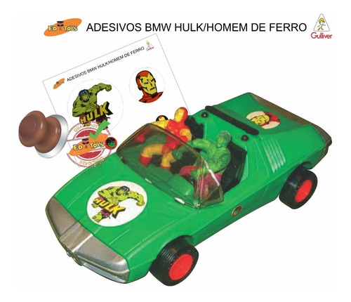 Adesivo Gulliver Carro Do Hulk E Homem De Ferro