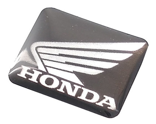 01x Adesivo Resinado Logo Honda Painel Biz Twister Cg Cb Cbr Cor Preto