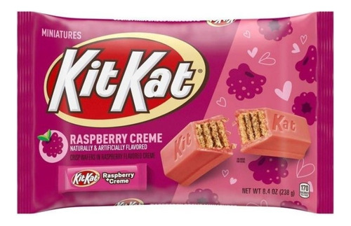Kit Kat Raspberry Creme San Valentin Chocolate Frambuesa