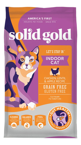 Solid Gold Alimento Seco Para Gatos De Interior Sin Cereales