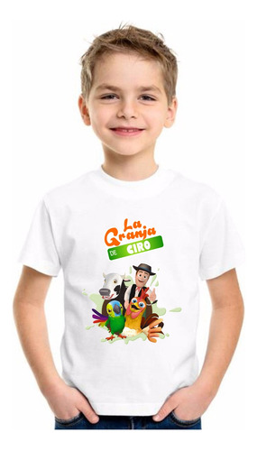 Remera Personalizada Cumpleaños Niños La Granja De Zenon