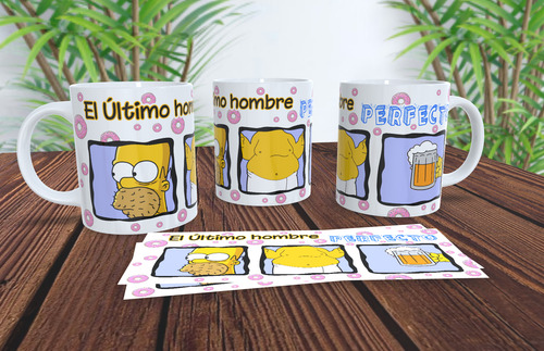 Plantillas Para Sublimar Tazas De Los Simpson.