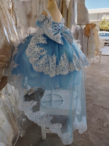 Niña Vestido Princesa Presentación, Corona