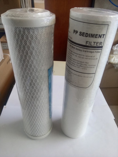 Imagen 2 de 8 de Repuesto Filtro Purificador Agua Doble Carbon + Sedimento