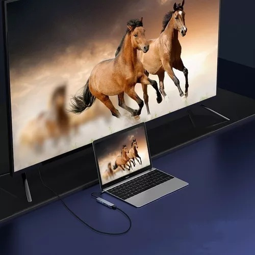 Adaptador Hub 7 En 1 Usb Usb C Hdmi Sd/tf Pd Adaptador