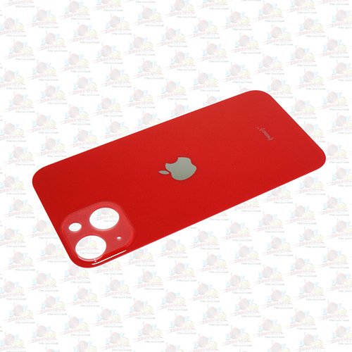 Refaccion Tapa Trasera Cristal Para iPhone 13 Rojo Adhesivo