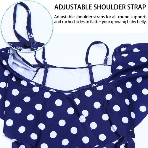 Traje De Baño De Verano Cómodo Con Estampado De Puntos A La