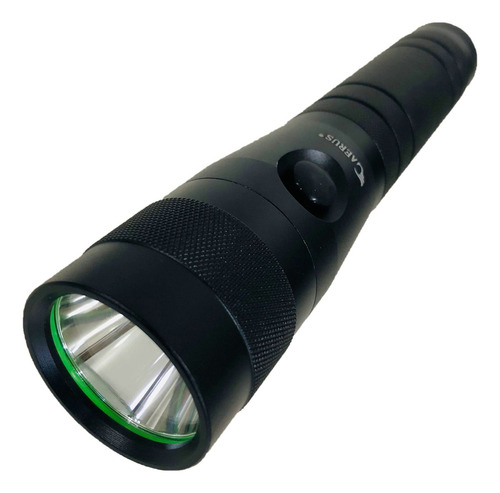Lanterna Caerus Mega 1led 5w 2pilha Grande 80000 Lumens Lanterna Preta Luz Branco