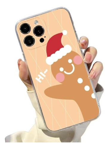 Funda Para iPhone, Diseño Navideño De Galleta De Jengibre 