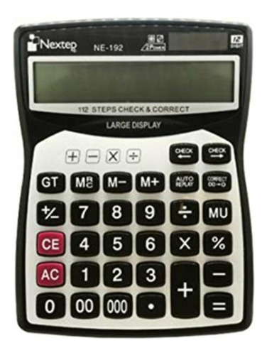 Nextep Calculadora 12 Dígitos Pantalla Grande Escritorio