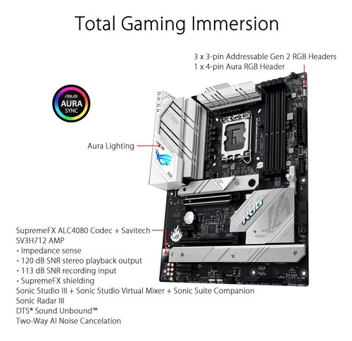 Placa Madre Asus Rog Strix B760-a Gaming Wifi D4, Ddr4, Atx