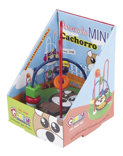 Imagem 3 de 6 de Brinquedo Pedagógico Educativo Aramado Mini Cachorro Carlu