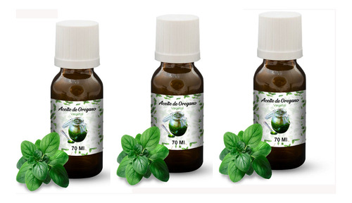 Combo 3 Aceite De Orégano 30c Puro Vegetal Natural  Belgrano