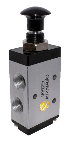 comprar Válvula Pneumática 5u002F2 Vias Acionamento Botao Trava 1u002F4 Bsp