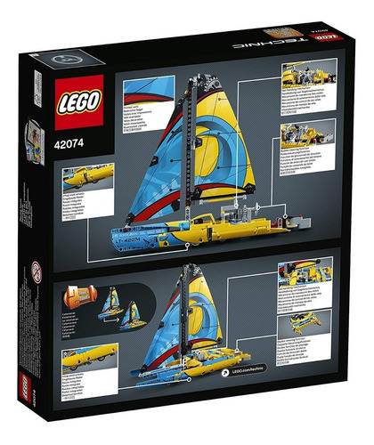 Lego 42074 Technic Racing Yacht Barco De Competición