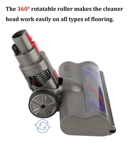 Electric Turbo For Fluffy Floor Roller Brush Head For Dyson
