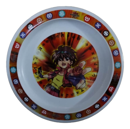 Plato Playo Plástico Bakugan Licencia Oficial