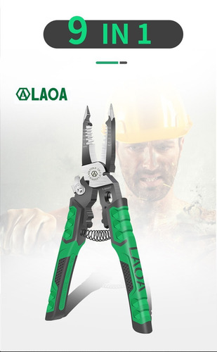 Pinzas Laoa Electricista 9 En 1 Multiusos 8 Pulgadas