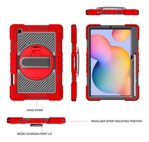 Imagen 5 de 9 de Funda Para Tablet Samsung Tab S6 Lite Sm-p613/p619 10.4 2022