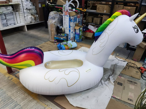 Unicornio Salvavidas Montable Jumbo 275 Mts Flotador (Usado)
