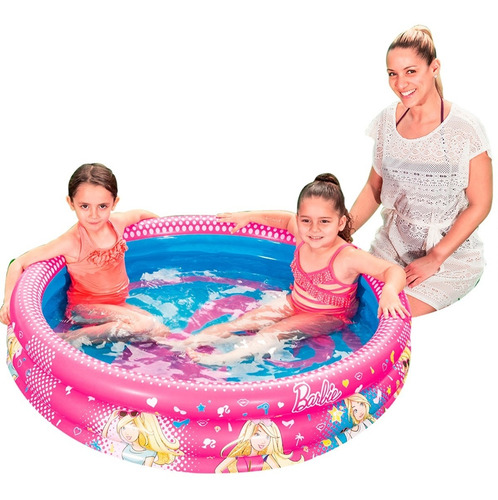 Pileta Inflable Infantil Barbie Y Sus Amigos Para Nenas 250l