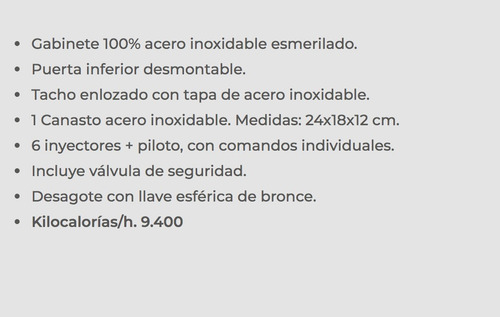 Imagen 7 de 9 de Freidora 10 Litros Sol Real Triple Inyección Acero Premium!