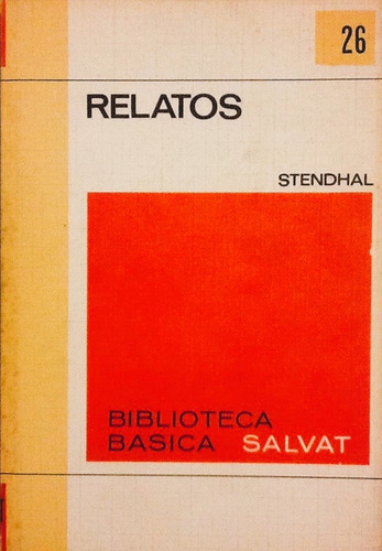 Relatos - Stendhal (Usado)
