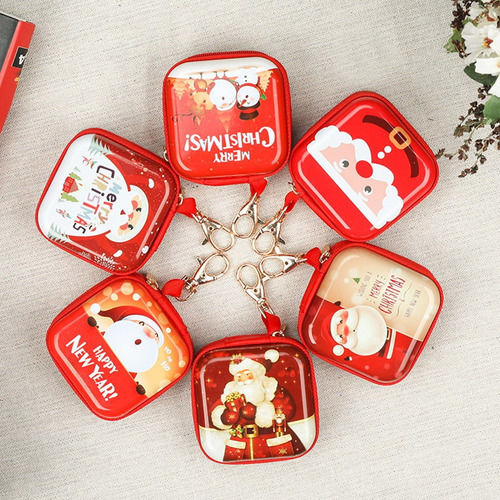 6pcs Precioso Monedero De Navidad Mini Monedero De Felpa Uni 6pcs Precioso Monedero De Navidad Mini Monedero De Felpa Uni