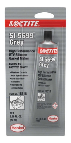Loctite Silicona Ultra Grey Gris Si 5699 70 Ml