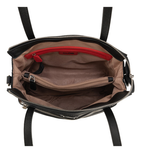 Bolsa Satchel Cloe Eresmi Mediano Color Negro
