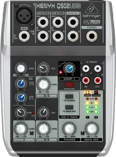 Imagem 4 de 6 de Mesa De Som Q502usb Xenyx Behringer Mixer Q502 Usb Q-502