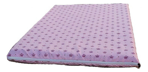 Cama De Cachorro Grande Impermeável Com Capa  65 X  85 Cor Vinho Coroa