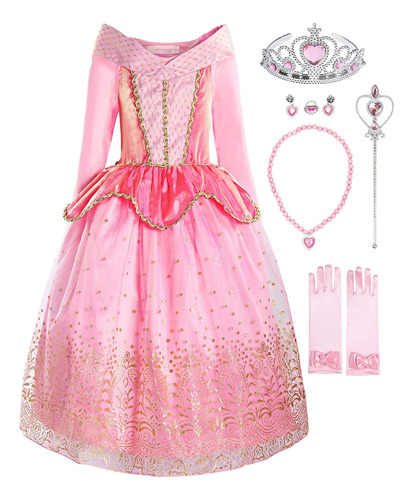 Relibeauty Disfraz De Princesa Para Niñas Pequeñas Con Acces