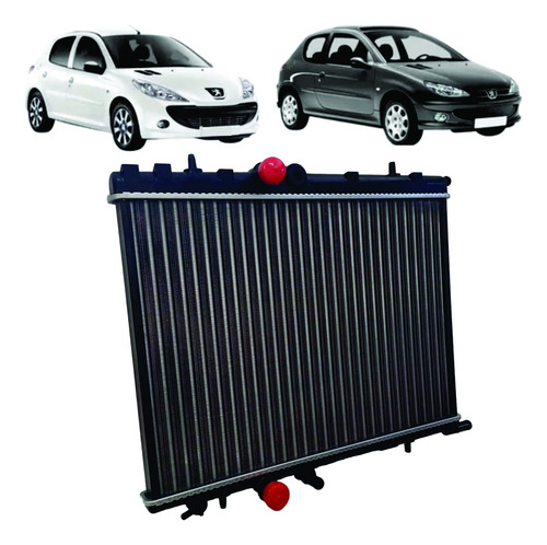 Radiador Peugeot 206 207 307 Partner 1.4 1.6 8v-16v Naft Die