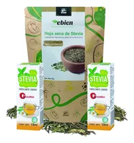 Comprar Pack Endulzante Stevia Líquido 15ml + 1 Bolsa Hoja Seca 50g