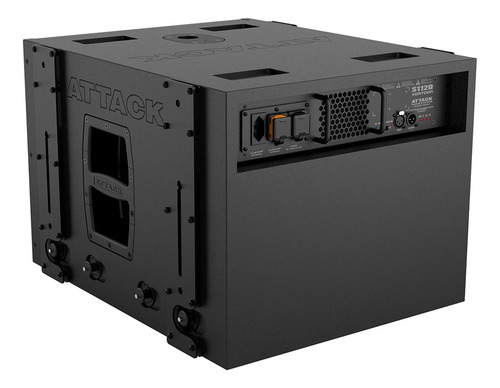 Caixa Subwoofer Ativo Attack S112d - 12'' Preto