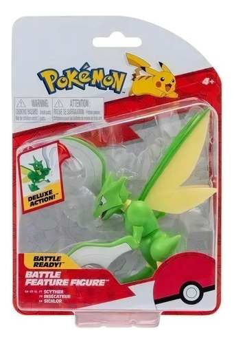 Figura Scyther De 11 Cm Pokémon Listo Para La Batalla