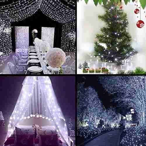 Konnoo Luces Solares De Cuerda 2 Unidades 200 Led Resistente