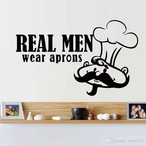 Vinilo Decorativo Real Men Chef 