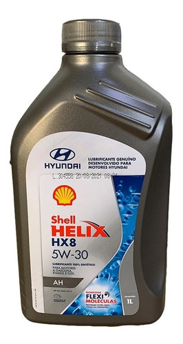 Kit 4 Óleos 5w30 Shell Hx8 Api Sn - Original Hyundai